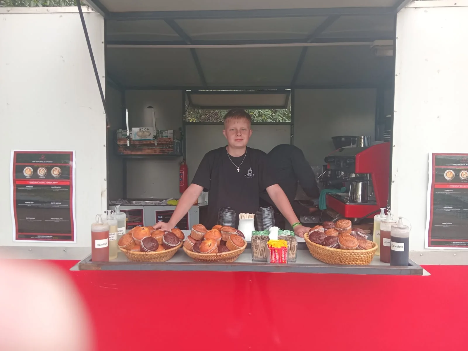 Mobile Coffee Bar serving drinks and refreshments at an event